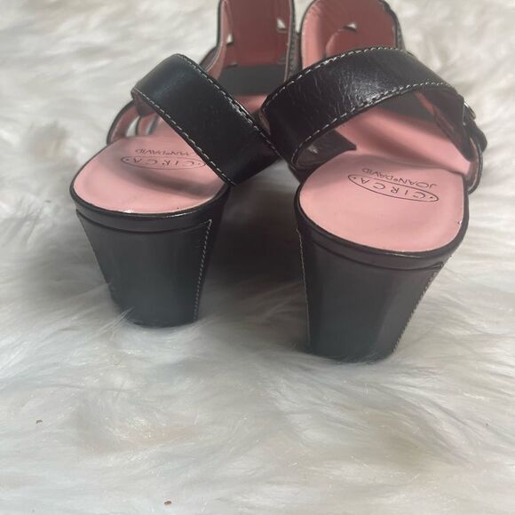 Circa Joan & David leather strappy sling back sandals SZ8M - Picture 5 of 10